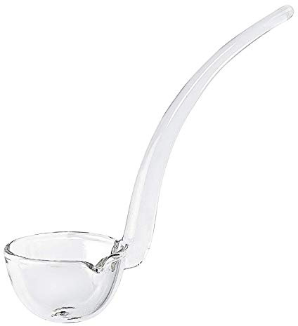 Badash 6 Small Glass Gravy Ladle, Artisan Heritage Quality Mouth-Blown Lead-Free Crystal, Elegant Small Spoon-Sized Serving Clear Utensil perfect For Sauce & Salad Dressing, Presentation Packaging