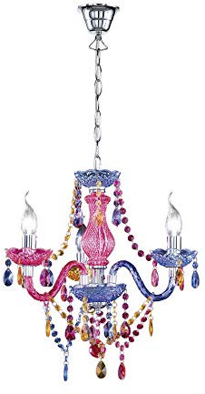 Reality R11073017 Lüster Lampadario, 40 W, Multicolore, Diametro 46 cm