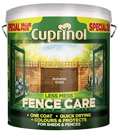Cuprinol Less Mess Fence Care 6L Autumn Gold (495165)