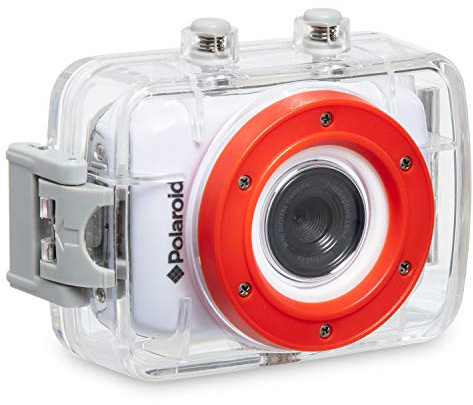 Polaroid XS7 - Videocámara de 5 Mp (pantalla táctil de 2, vídeo HD 720p), blanco - kit de fijación incluido
