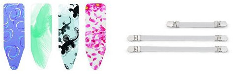 Brabantia Ironing Board Cover with 2 mm Foam and Fasteners - Size C, Wide, Bright Assorted Colours