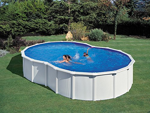 Gré – Kit piscina acero en 8 Varadero blanca – 5.00 x 3.40 X 1.20 m