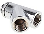 45° Y Anschluss für G1/4 Alphacool Eiszapfen (Silber)