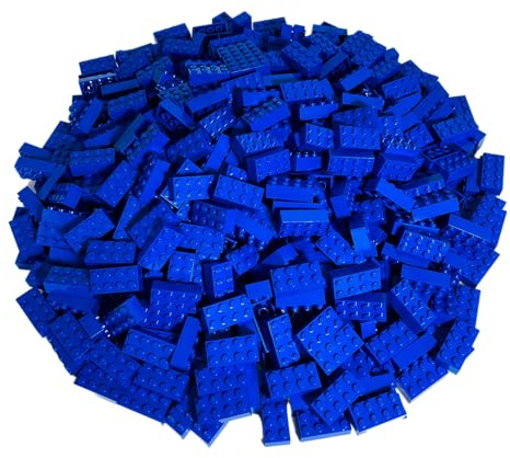 Lego® Classic Basic City 3001 2x4 Steine in Blau - 50 Stück - Ideal für Kreative Bauvorhaben und Lego® Projekte
