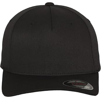 Flexfit Unisex 5 panelkeps, män och kvinnor, finns i 5 färger, storlekar S/M – L/XL, svart, S/M