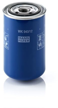MANN-FILTER, WK 940/12 Kraftstofffilter | Für LKW, Busse, Schutz des Kraftstoffsystems, Injektorschutz, Zuverlässige Kraftstoffversorgung, Echte OE-Technologie