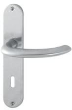 Hoppe Türbeschlag Marseille E1138Z/302 mit Buntbart-Lochung, 1 Stück, silber, 3042513