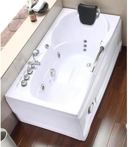 Bagno Italia Bain à remous 153 x 82 cm 7 jets robinetterie inclus 1 place I