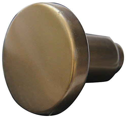 Alpertec alluminio Pomello – fori parte F4 bronzata anodizzato pulsante set maniglia porta guarnizioni, diametro 50 mm, 40110480 K1