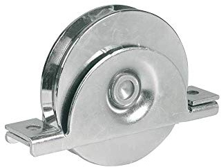 Ruote P/Cancelli Gola V Art. 393 C/Supporto Dia.Mm.100