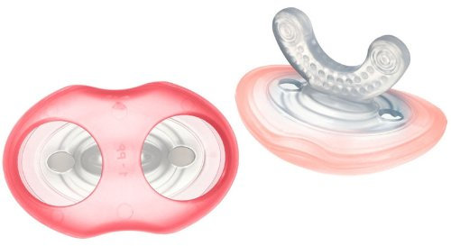 Tommee Tippee closer to nature Kühlbeißring in Gaumenform Stufe 1 pink 2 Stück