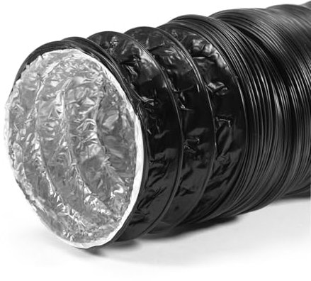 STERR Verstärkter flexibler Schlauch für Lüftungskanäle 100 mm x 6 m - Abluftschlauch - Kanalschlauch für Heizung und Kühlung - Lüftung und Klimatisierung - CFD100_6