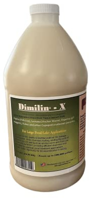 SOBAKEN Dimilin-X Koi & Goldfish Treatmen 1/2 Gallon Anchor Worm Fish Lice Flukes diflubenzuron