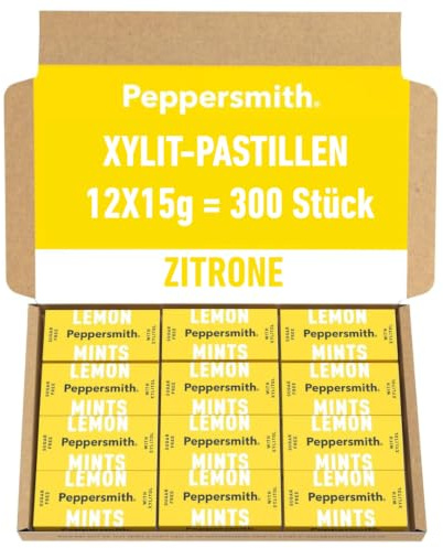 12-pack glutenfria pepparsmmed citron och pepparmynta mynta 15 g