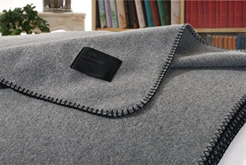 Coperta in cashmere, 100% cashmere Amalfi, grigio 150 x 200 cm