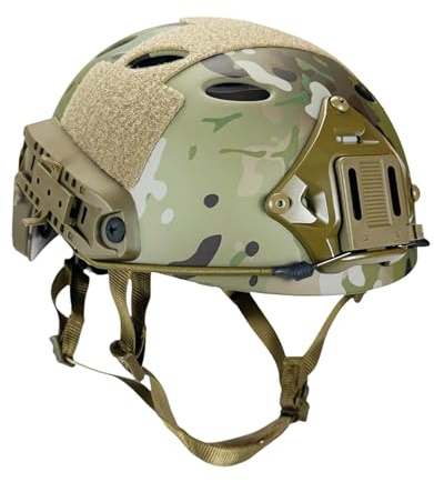 H World Shopping FMA Tactical Airsoft Casco protector rápido ajustable PJ NVG montaje para táctico airsoft paintball Multicam (L/XL)