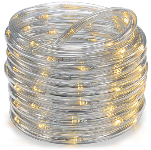 diLED 60-er LED Lichterschlauch 5m warm-weiß für erweiterbares Profi-Beleuchtungs-System Innen und Außen wasserdicht OHNE Netzteil
