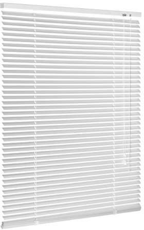 Ventanara® Jalousie Aluminium Weiß inklusive Montagematerial mit und ohne Bohren 60 x 220 cm