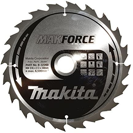 Lame carbure MAKFORCE Ø235 mm 20D pour bois - MAKITA B-32269
