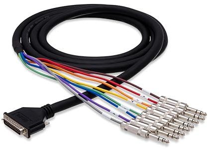 Hosa DTP-804 8-Channel DB25 to 1/4 inch TRS Snake - 13.2 Foot