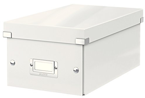 Leitz WOW Click and Store Förvaringsbox för DVD-skivor, vit, 60420001