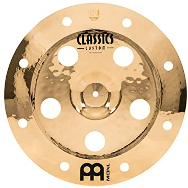 Meinl Cymbals Classics Custom Brilliant Plato Trash China de 16 pulgadas (40,64cm) Platillos de Batería - Bronce B12, Acabado Brillante (CC16TRCH-B)
