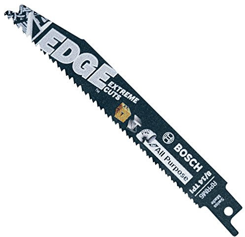 Bosch RPRM6 5 pc. 6 in. 8/14 TPI Edge Reciprocating Saw Blades for All Purpose