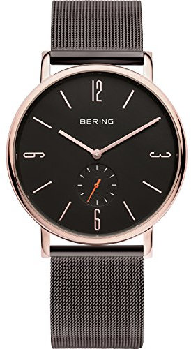 BERING Unisex Analog Funk Collection Armbanduhr mit Edelstahl Armband und Saphirglas 53739-262