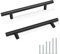 Probrico Pack of 20 Black Stainless Steel Kitchen Cabinet T Bar Handle Furniture Drawer Pulls Cuoboard Knobs PD3383HBK128(128mm Hole centers/192mm Long)