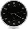 Monzana® Horloge Murale Radio pilotée à Quartz silencieuse Noir/Argent Ø 31cm trotteuse Changement d'heure Automatique