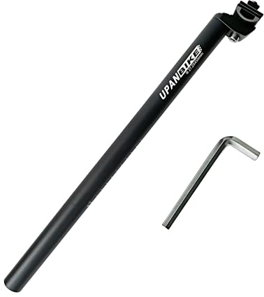 UPANBIKE Extra Long 17.7inch (450mm) Bike Bicycle Aluminium Alloy Seat Post with Micro Adjust Clamp (φ 27.2mm)