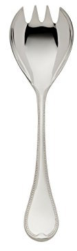 Robbe & Berking Fourchette à Salade Französisch-Perl, Grande (plaqué Argent Massif 150 g)