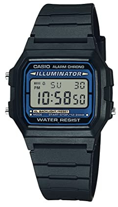 Casio Unisex-Adults Digital Watch with Resin Strap F-105W-1A