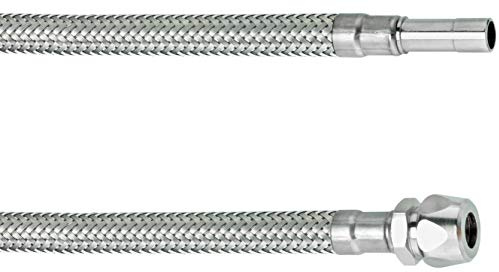 Cornat Flexibler Verbindungsschlauch – 500 mm – Ø 10 mm – Ø 10 mm | Hochwertige Edelstahl-Umflechtung – Anschlussschlauch für Armaturen – Flexschlauch als Armaturenschlauch geeignet