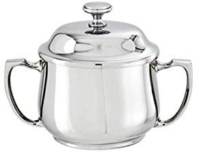 Sucrier A/Anses Et Couvercle,Gr.260 Elite-Inox Argente