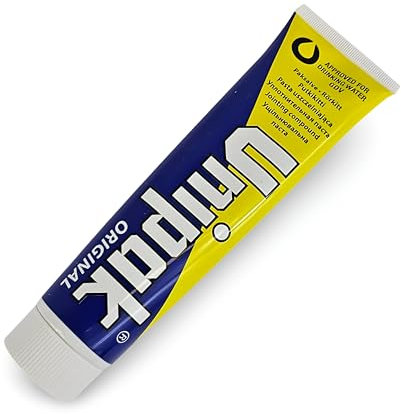 PSW TRADE SUPPLIERS LTD Unipak Pipe Jointing Compound Grey Paste for Threaded Connections, Water and Gas Systems Compatible, 250g Tube