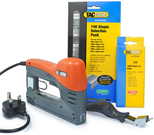 Tacwise 1285 140EL Electric Gun & Staples and Staple Remover Bundle Kit