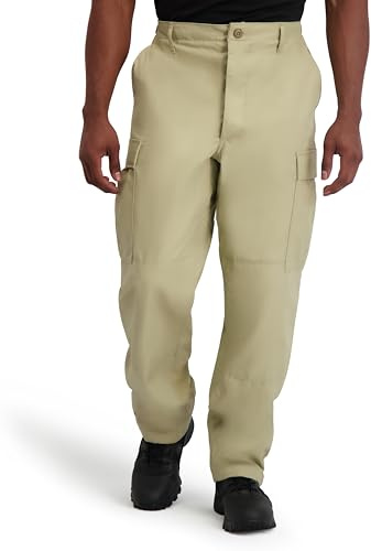 Propper Mens Bdu Trouser - Button Fly Pant, Khaki, Large US