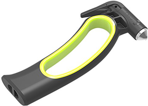 Resqhammer Martello di Emergenza Auto, 2-in-1 Frangivetro e Lama per Cintura, Strumento Fuga d’Emergenza Macchina