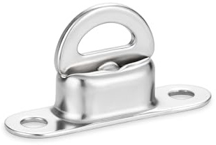 10 x Drehverschluss Nirosta für Ovalöse 22,5x13,5 mm rostfrei, Plane Drehwirbel