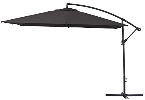 Habitat et Jardin Ombrellone da giardino decentrato in alluminio ILIOS 3 - Quadrato - 3 x 3 m Nero