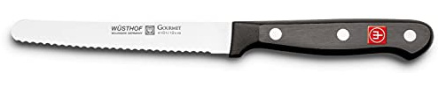 Wüsthof Brötchenmesser Wellenschliff, Gourmet (4101-7), 12 cm Klinge, Edelstahl, rostfrei, für Spülmaschine, scharfes Messer, Aufschnittmesser