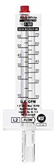 Blue-White F30150P 1.5 10 - 80 GPM Flow Meter (PVC Tube)