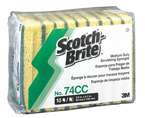 3 m 74 CC scotch-brite medium-duty scrubbing Sponge 3 – 1/2 x 6 – 1/4 10 pezzi