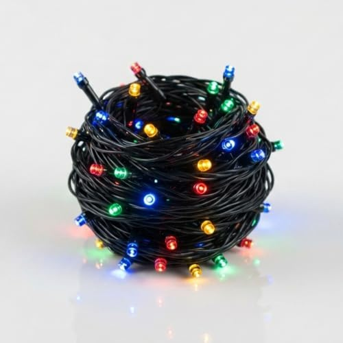 LED Lichterkette bunt - 40 LED / 3 m - Multi Color Weihnachts Beleuchtung - Advent Winter Deko für den Innen- und Außenbereich mehrfarbig mit Timer