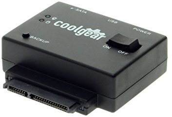 Coolgear USB 2.0 and eSATA Adapter for SATA I and SATA II Hard Drives
