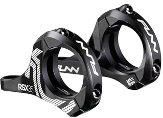 Funn RSX Mountain Bike Direct Mount Bike Stem with 35mm Bar Clamp, 2 Pieces Lightweight Split Design for Dual Crown Forks, Adjustable Extension 45-50mm with 20mm Rise (Black)