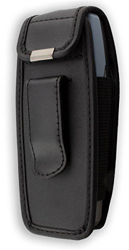 caseroxx Ledertasche mit Gürtelclip für Nokia 3510 3510i in schwarz – robuste Handy-Tasche mit Sichtfenster & Gürtelclip aus Echtleder, ideal für Beruf, Freizeit, Outdoor & sicheren Transport