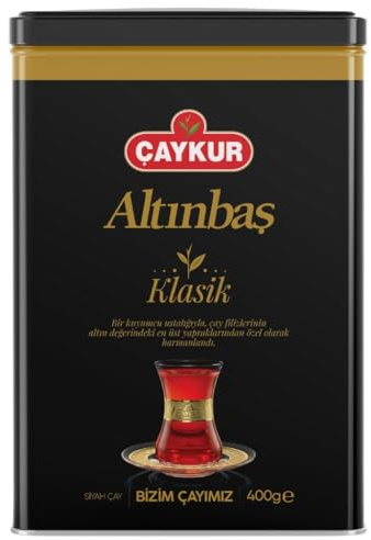 Caykur CAYKUR Altinbas Exclusivo Té Negro Turco Especial Lata Pack 400 gr ''Monde Selection'' Premiado