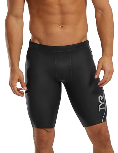 TYR Men's Hurricane Category 1 Neoprene Wetsuit, Black/Grey, X-Large